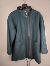 Mackintosh New England Women's Green Size 12 Wool Blend Peacoat Jacket