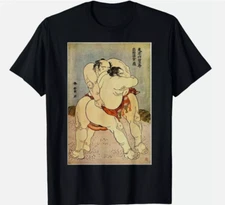 Sumo Wrestlers by Katsushika HokusaiT-Shirt Unisex, All Size