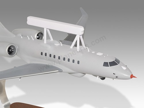 Bombardier G6000 Saab GlobalEye Solid Mahogany Wood Handcrafted Display Model - Picture 4 of 12