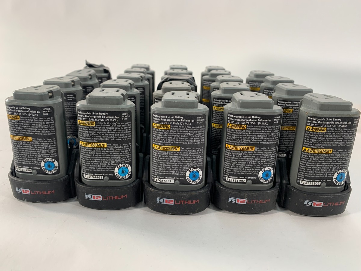 Rapala R12 Lithium Battery 2Ah Lithium Battery 23 pack for parts