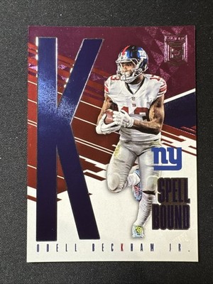2017 Panini Donruss Elite Odell Beckham Jr. #37 Spellbound Purple “K” #/49