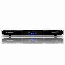 MUSYSIC Professional 2 Channel 8500 Watts D-Class 1U Power Amplifier MU-D8500