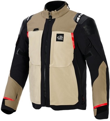 Alpinestars Andes Pro XF Mens Drystar Motorcycle Jacket Walnut Aluminum