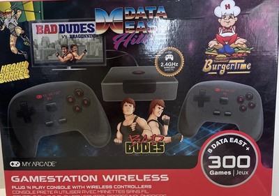 My Arcade Gamestation Wireless Console w/ 300 Games & 2 Controllers Plug & Play