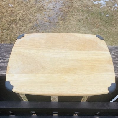Martha Stewart Collection Bamboo Cutting Board 10  x 14  w/Corner Rubber Feet