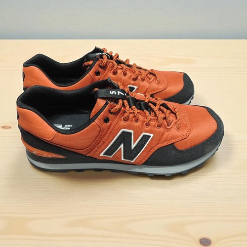 New Balance 574 Mens Size 8 Orange Black Shoes Sneakers ML574PTC | New w/ Box - Picture 2 of 15