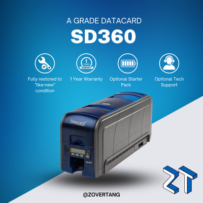 Datacard SD360 beidseitiger Ausweisdrucker - mit Laptop/Starterpaket