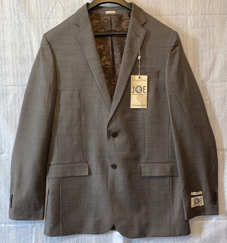 Joseph Abboud Slim Fit Super 120s 2 Piece 42L X 36 Waist Charcoal Grey Wool Suit - Picture 3 of 15