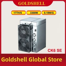 Goldshell CK6 SE CKB Miner 17TH/s 3300W 0.19W/G ASIC Mining with Power Supply