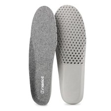 Merino Wool Insoles for Men Breathable Honeycomb US 9 Men Winter Flat Grey