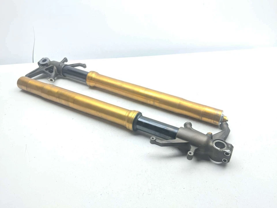 04 05 Juego de horquillas de suspensión delantera rectas Kawasaki Ninja ZX10 ZX10R Foto 4 de 4