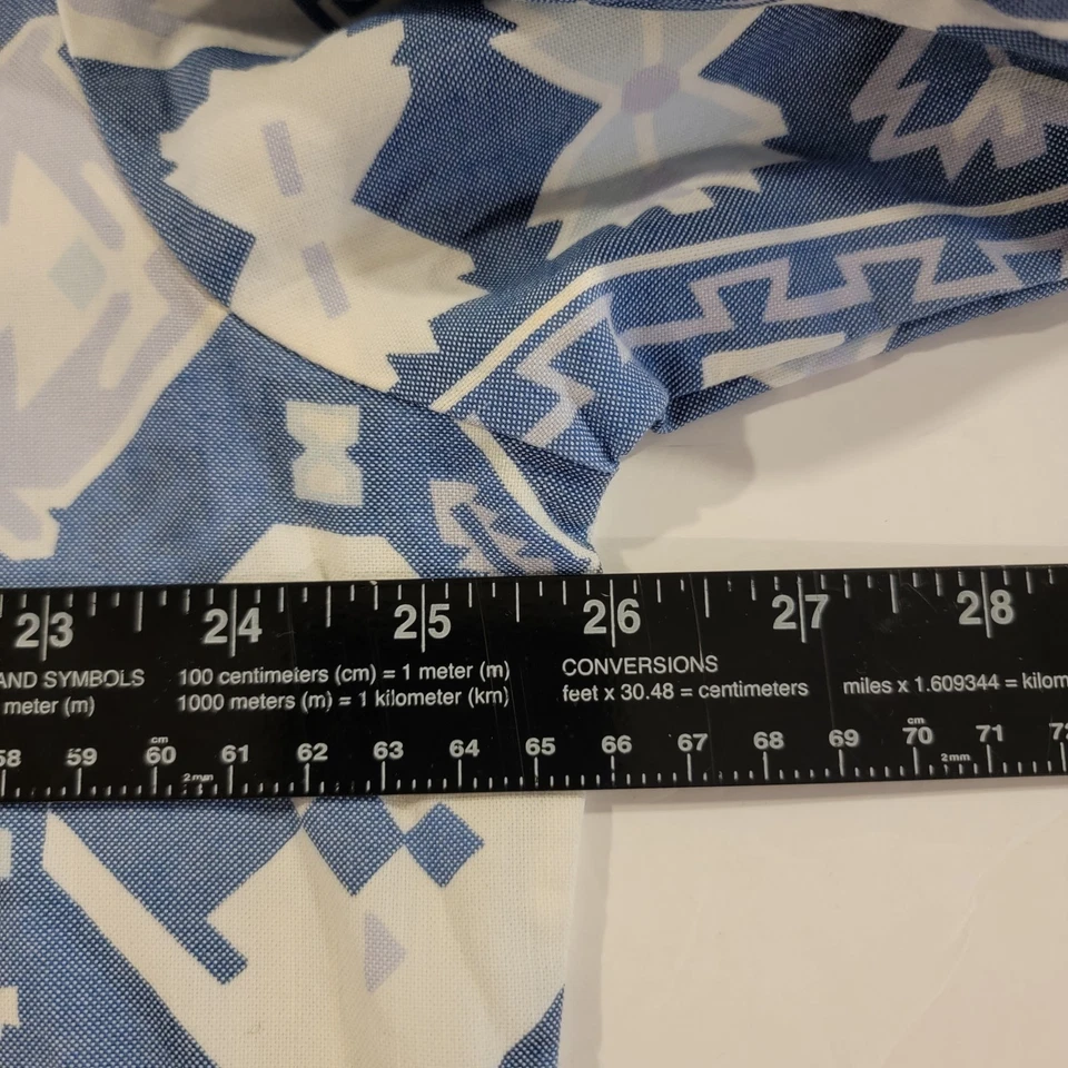 Camisa Occidental Ajustada Panhandle Para Hombres 17.5 XL Azteca Suroeste De Colección Botón Dow Foto 4 de 4