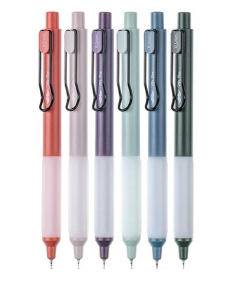 Mr. Pen- Retractable Gel Pens, 6 Pack, Vintage Barrels, Black Gel Pens, Fast Dry