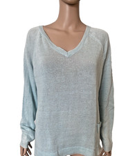NWT EILEEN FISHER 100 Linen Pullover Knit with Pocket XL Retail 178