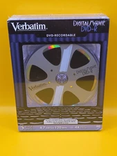New Verbatim Digital Movie DVD-R (DVD-Recordable), 4.7 GB 120 Minutes (3 Pack)