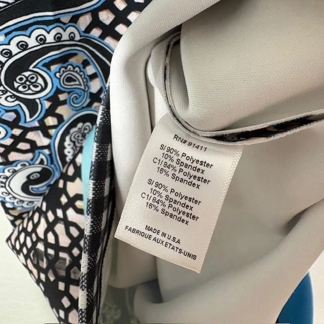 Clover Canyon Dress Womens Small Paisley Sheath Sleeveless Mod Made in USA - Image 4 of 4