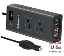 200W Portable 12V to 110V Car Charger Power Inverters for Vehicles