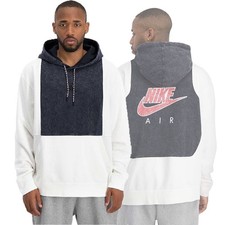 Jordan MJ Logic Pull-Over Hoodie CZ1160-100 White/Obsidian Blue (Men’s Large) L