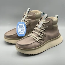 Hey Dude Women’s 9 Boots Brown Wendy Peak Apres Walnut Pull On Fleece Lined
