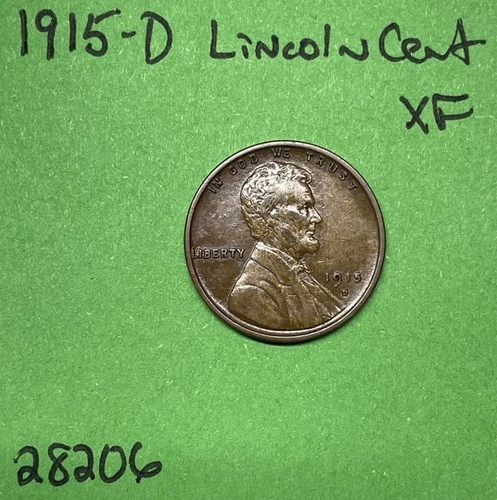1915 D Lincoln Wheat Cent / Penny 1c Xf Extra Fine Coin