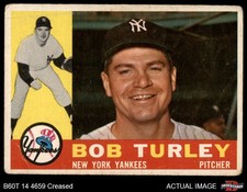1960 Topps #270 Bob Turley Yankees 1.5 - FAIR
