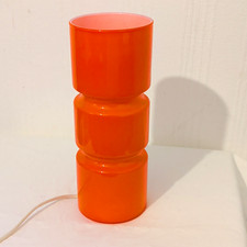 Habitat Orange Glass Table Lamp Glossy Cylinder Shade E14 240V 25W CE