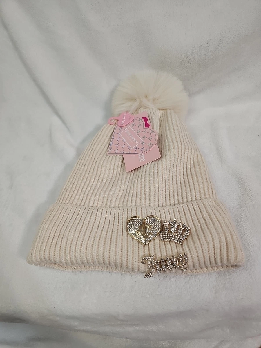 Juicy Couture Beige Knit Hat and Glove Set As Is main image 3