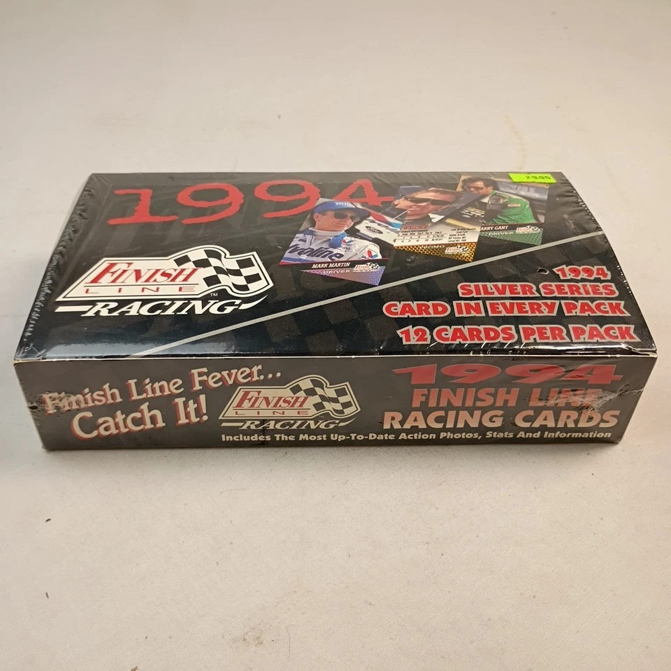 1994 Finish Line Racing NASCAR 36 Packs / 12 Cards Per Pack - Factory Sealed Box - Image 2 of 4