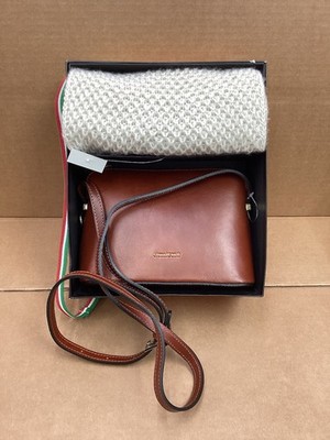 Gianni Conti Leather Crossbody Bag Made In Italy