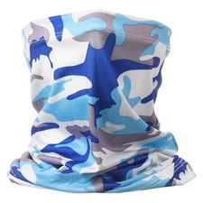 Summer Neck Gaiter Unisex Sun Protection Face Mask, Camo Sky Blue