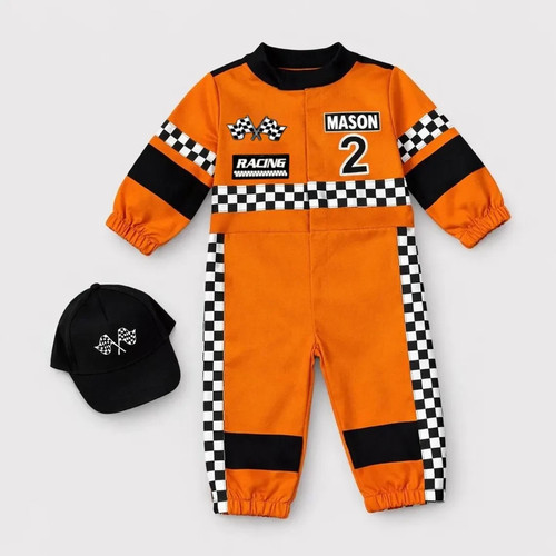 Rennanzug Geburtstagskostüm Kinder Baby Jungen Halloween Kostüm - Bild 18 von 23