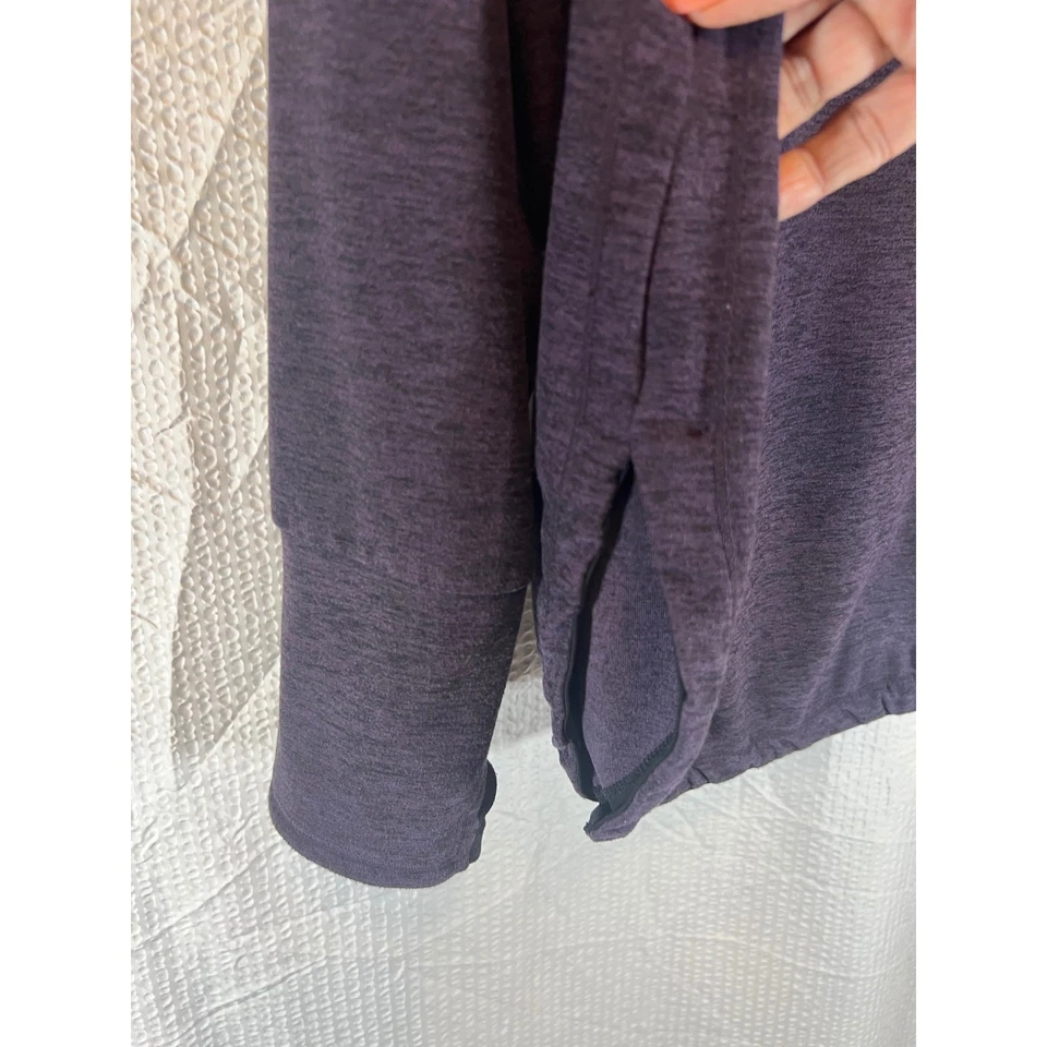 Pullover púrpura mandarina sudadera con capucha cordón agujeros para el pulgar atletismo XXL Foto 3 de 4