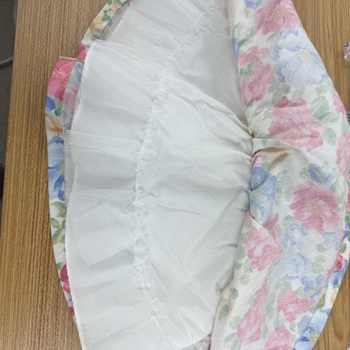 Girls Dress Size 3-6 Months Floral Easter Bow Accent Front & Back with Petticoat - Bild 6 von 7