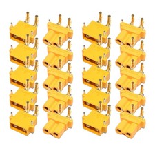 2X(10pair XT30PW ESC Motor PCB Board Plug Banana Golden Female Male XT303133