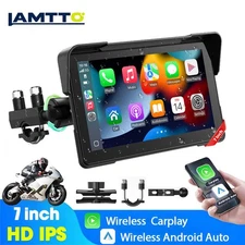 7" Motorcycle Screen Wireless Carplay & Android Auto Car Stereo Radio Waterproof