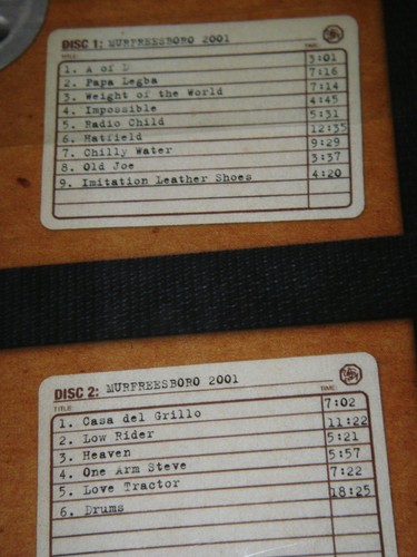 Widespread Panic Live 2001 MURFREESBORO TN 4/28/01 3CD Archive Release #17 NEW - Picture 5 of 9