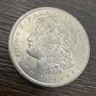 1921 Morgan Silver Dollar - 90% Silver - Philadelphia Mint BU GEM Wow! - Lot F