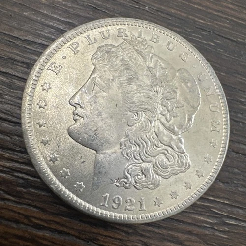 1921 Morgan Silver Dollar - 90% Silver - Philadelphia Mint BU GEM Wow! - Lot F
