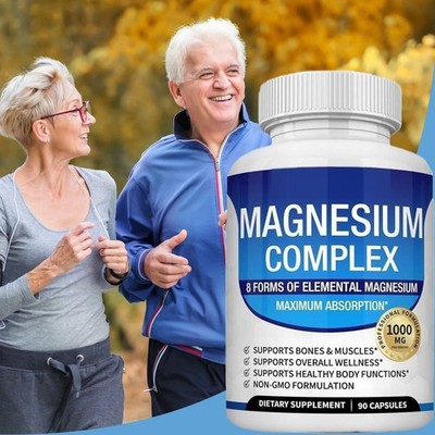 8-Komponenten Magnesiumkomplex Nahrungsergänzungsmittel 1000 mg Gentechnikfrei.
