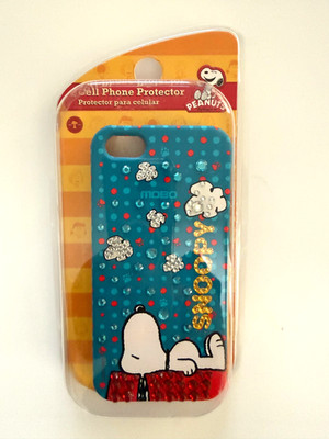 Apple iPhone 5 iPhone 5S Multi Color Diamonte Peanuts Snoopy Protector Case NEW