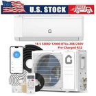 12000Btus Mini Split Air Conditioner with Heat Pump 18.5 SEER2 1 Ton INVERTER AC