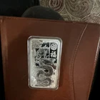 PAMP Suisse 10 oz .999 Fine Silver Bullion Bar Dragon Design