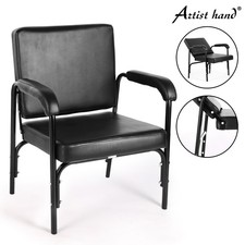 Artist Hand Black Reclining Barber Shampoo Chair Salon Spa Beauty Hair Styling