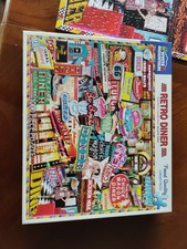PUZZLE-"RETRO DINER" WHITE MOUNTAIN 1000 PIECE PUZZLE COMPLETE