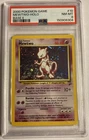 2000 Pokémon Game Mewtwo Holo Base II PSA 8