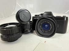Pentax Auto 110 VTG SLR Camera kit 4 lenses x2 50mm x2 18mm