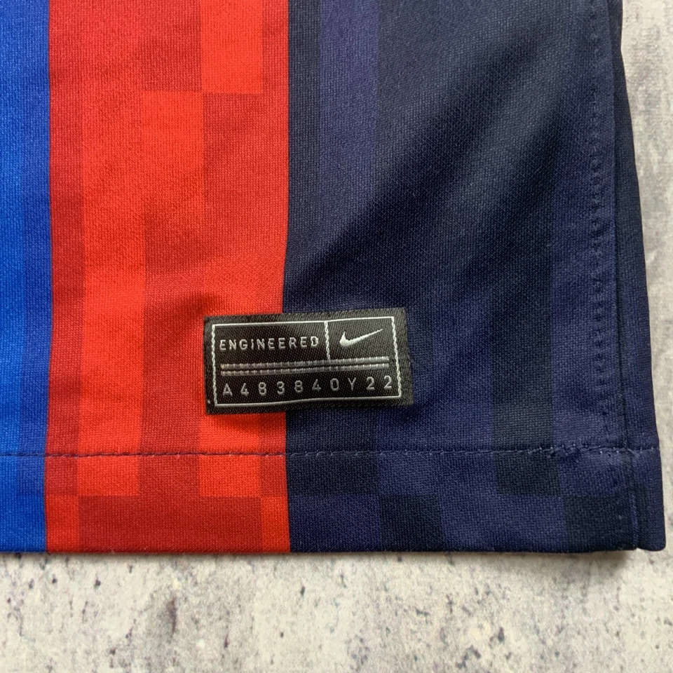 Nike FC Barcelona Jersey Mens Medium Blue Dugan #16 Home Soccer Futbol 2022-23 - Image 3 of 4