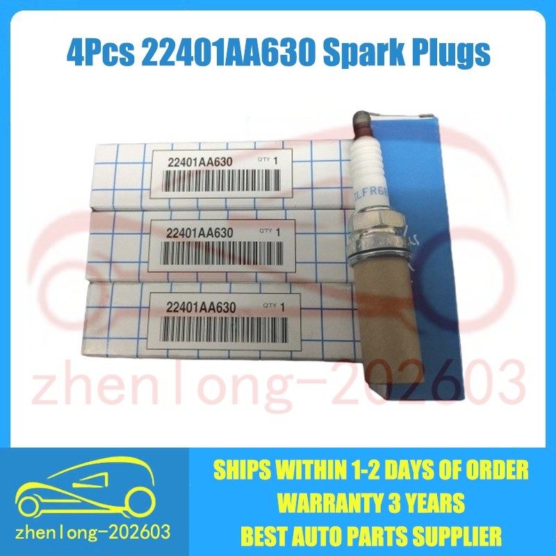 4X 22401AA630 ILFR6B Iridium Spark Plug For Subaru Baja Forester Outback Imprez