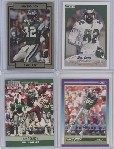 Lot of 18 Different Mike Quick Football Cards - Picture 6 of 9