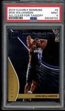Zion Williamson Rookie 2019-20 Clearly Donruss All Clear For Takeoff #9 PSA 9
